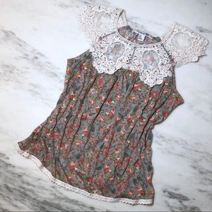 Forever 21 Small Floral Tank Top